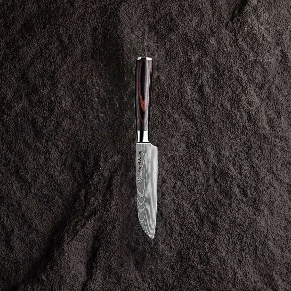SteelWave - Santoku (klein) | Pakkawood