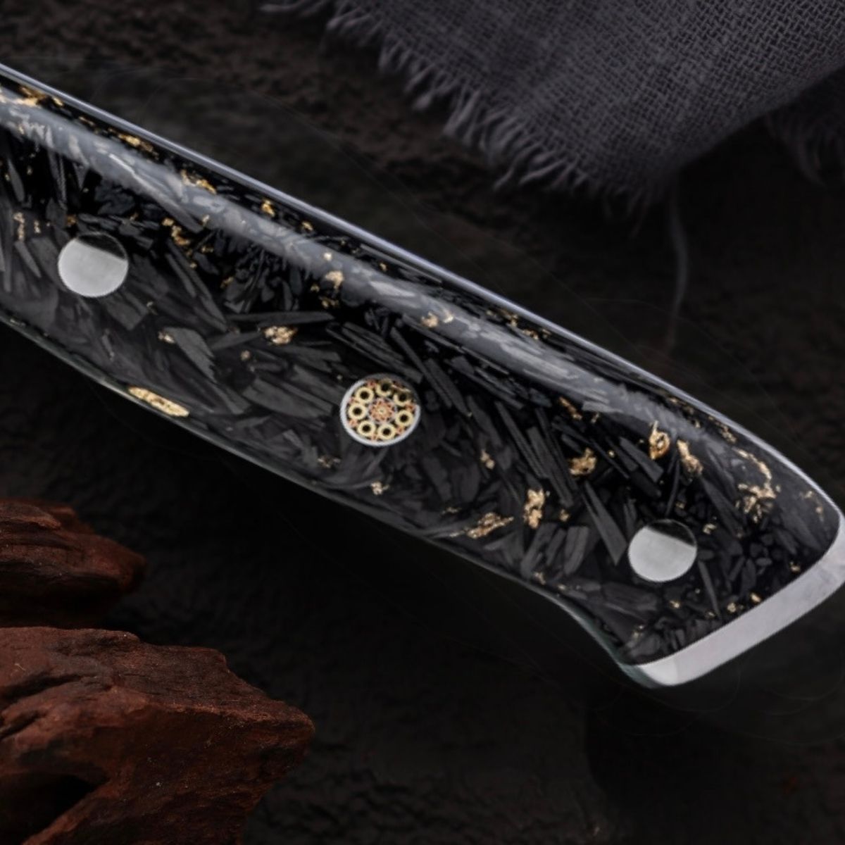 SteelWave - Santoku | Black Aurora