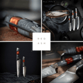 2er-Starter-Set – Red Ash - Chef Knife + Santoku Messer (klein)