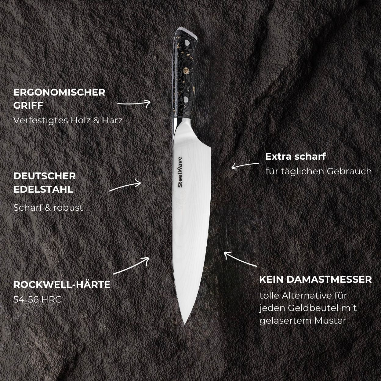 SteelWave - Chef Knife | Black Aurora