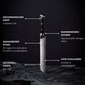 Brotmesser - Black Pearl Damastmesser