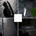Santoku Messer - Black Pearl Damastmesser Damaso