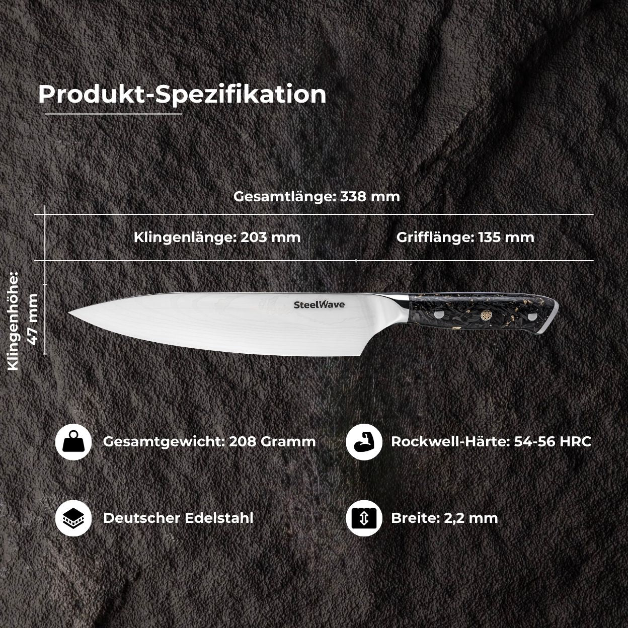 SteelWave - Chef Knife | Black Aurora