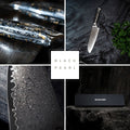 Santoku Messer - Black Aurora Damastmesser Damaso