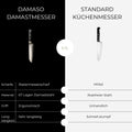 Santoku Messer - Black Pearl Damastmesser Damaso