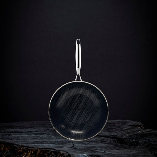 Wok 28cm | PFAS freie Waben-Wok Pfanne