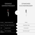 Santoku Messer (klein) - Red Ash Damastmesser Damaso