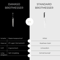 Brotmesser - Black Pearl Damastmesser
