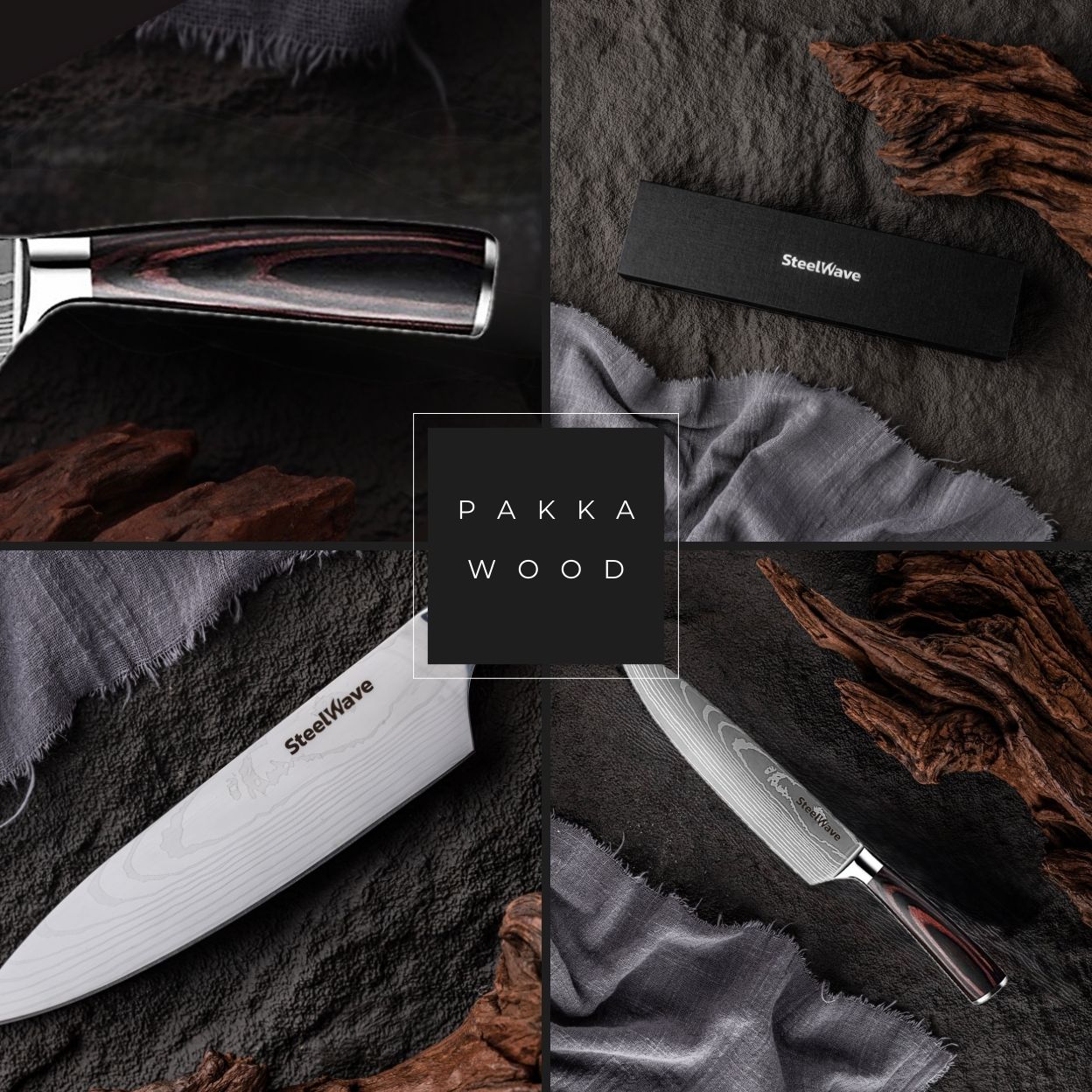 SteelWave - Chef Knife | Pakkawood