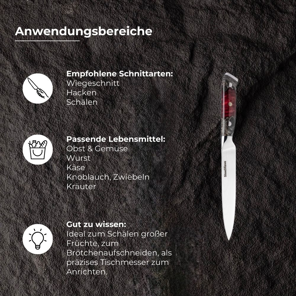 SteelWave - Allzweckmesser | Red Ash