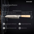 Santoku Messer - Pakkawood