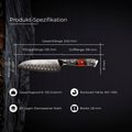 Santoku Messer (klein) - Red Ash