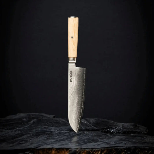 Santoku Messer - Pakkawood Damastmesser