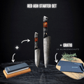 3er-Starter-Set - Red Ash + 2x gratis Klingenschutz